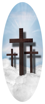 Three Crosses (Clouds) Blue